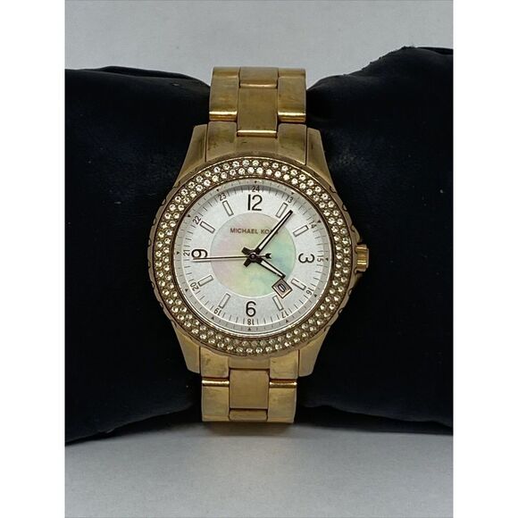 Michael Kors Glitz MK5403 Women's Stainless Steel Analog Dial Quartz Watch MP844 - Picture 1 of 12
